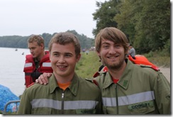Christian Kloibhofer und Manuel Schickermüller (FF Naarn)