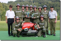 Gruppenfoto der Bezirkssieger in Bronze: Münzbach 1