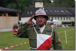 Auch der Kommandant der Feuerwehr Ried/Riedmark HBI Friedrich Hackl ging mit einer Bwerbsgruppe an den Start.