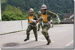 Beim Staffellauf kämpfte die Bewerbsgruppe St. Thomas um wertvolle Sekunden.